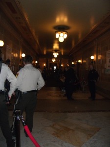 Law enforcement at the Capitol in March, 2011.